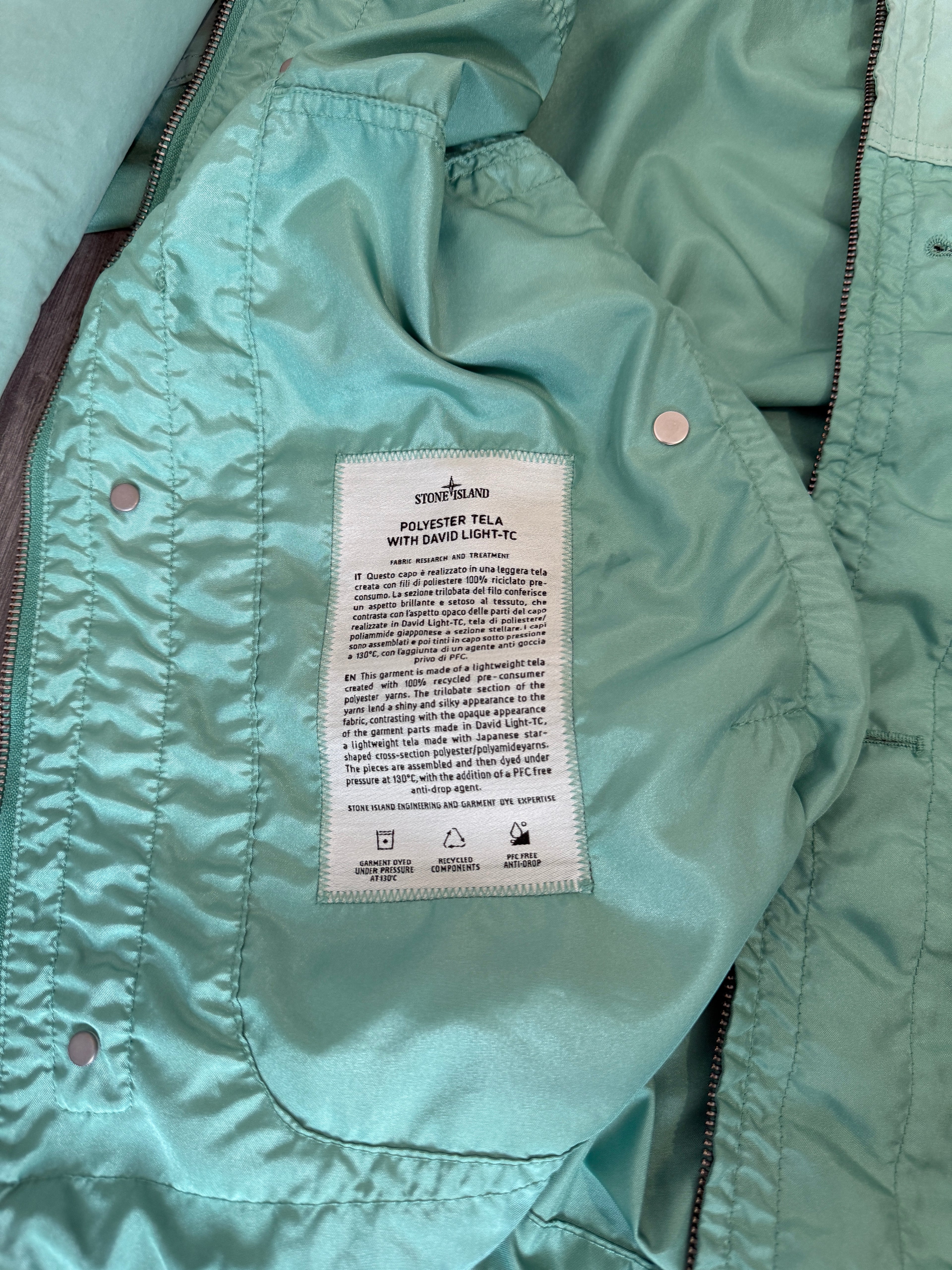 Stone Island Mint Green/Teal Tela with david light-TC