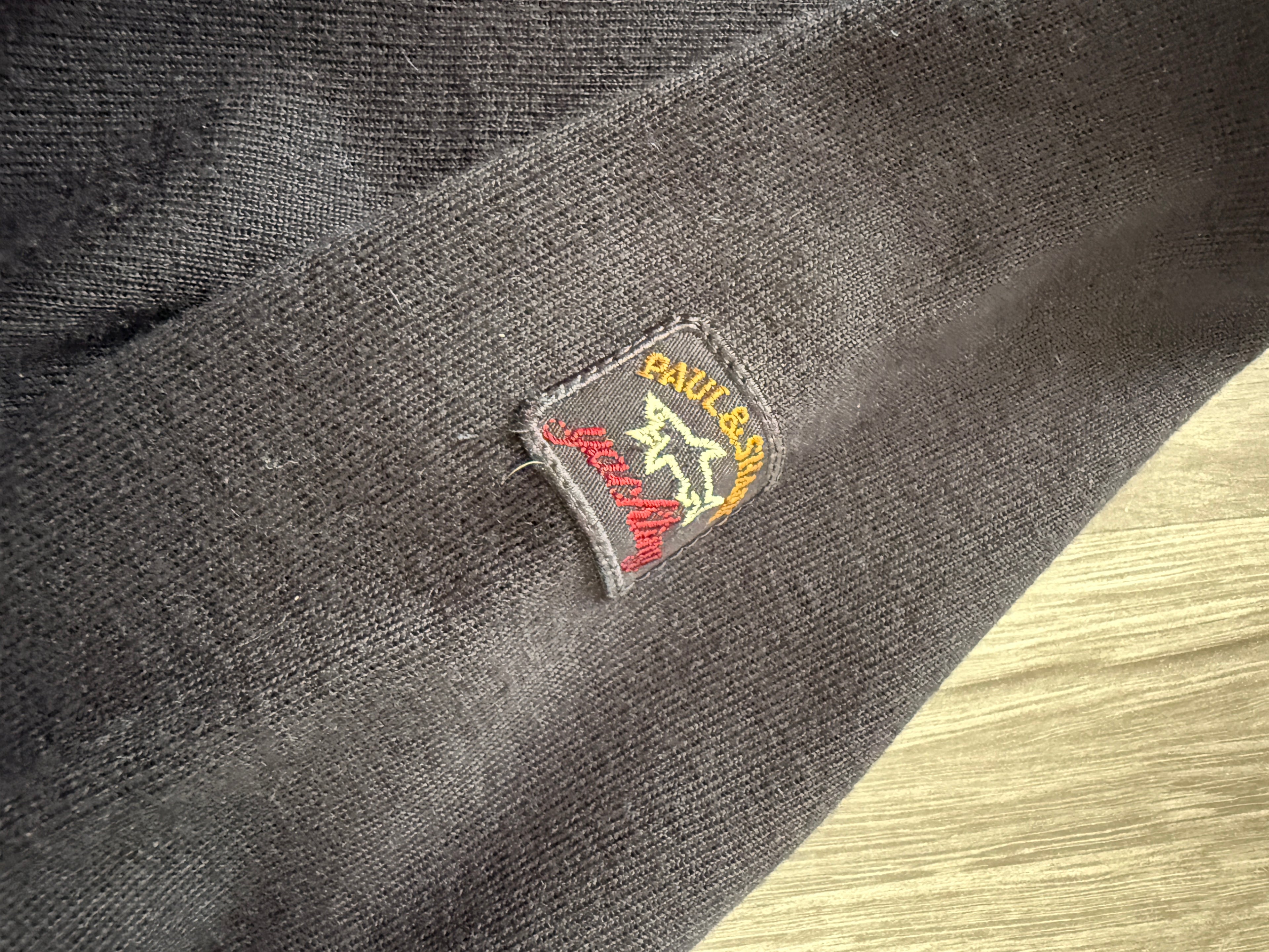 Paul & Shark Black Wool Jumper