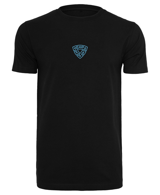 TRIPLE S BLACK LIGHT BLUE TEE