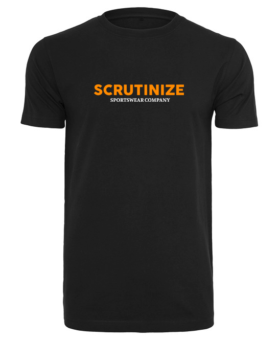 S-SPW BLACK ORANGE TEE